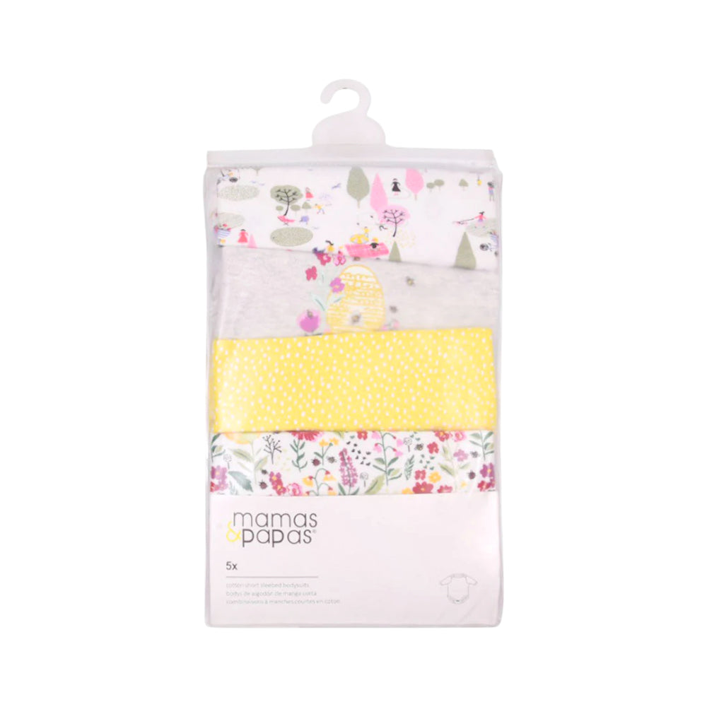 GIRLS L/S 5PC BODY SUIT MAMA & PAPA IR MW-21 9-12M