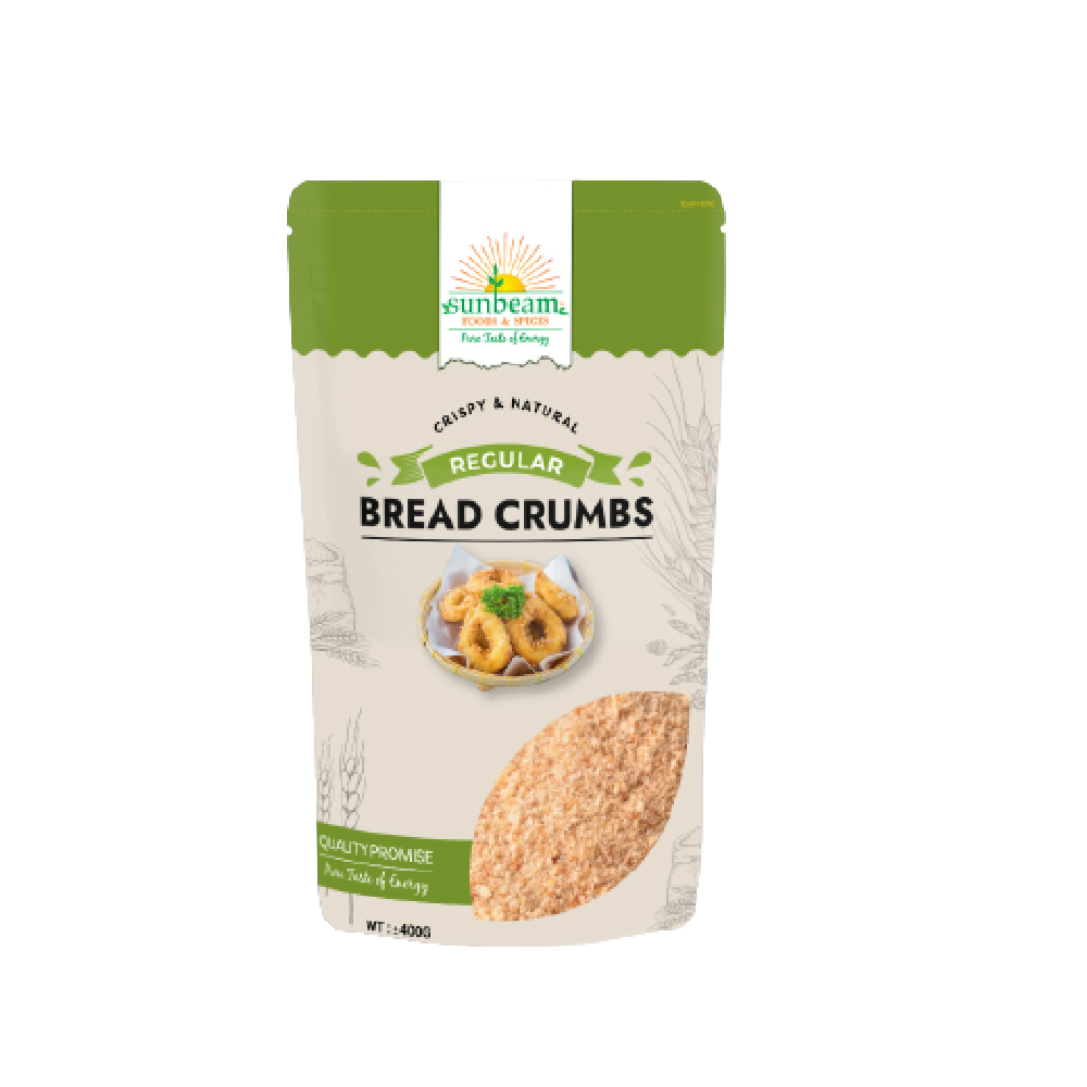 SUNBEAM REGULAR BREAD CRUMBS POUCH 400 GM – Al-Fatah