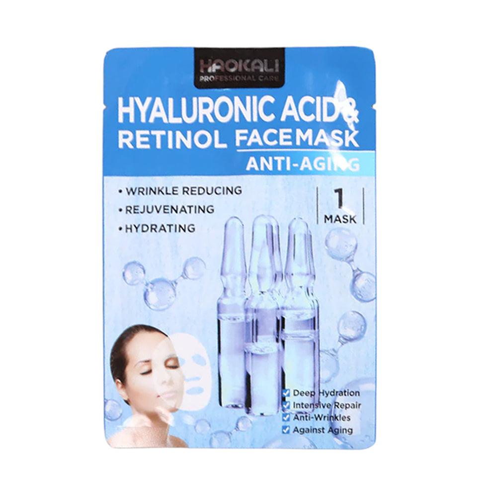 WOKALI HYALURONIC ACID & RETINOL FACE MASK IR HA-3024 30ML