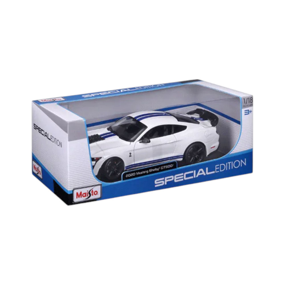 31452WT 118 MUSTANG SHELBY GT500 WHITE