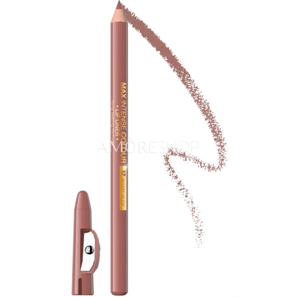 EVELINE MAX INTENSE COLOUR LIP LINER NO 17 WARM NUDE