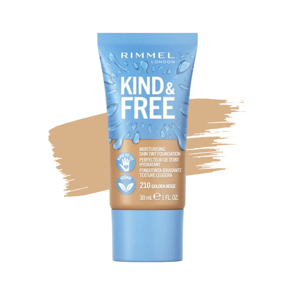 RIMMEL KIND & FREE MOISTURISING SKIN TINT FOUNDATION 210 GOL