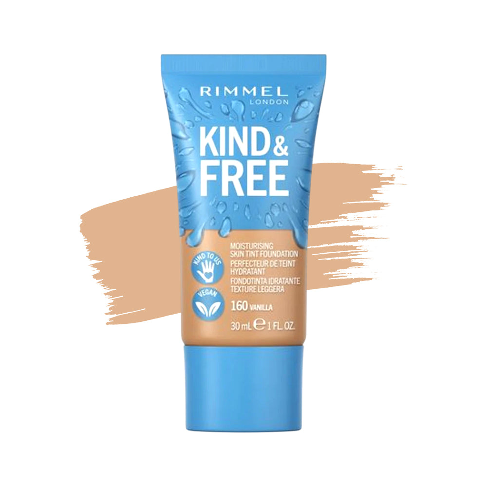 RIMMEL KIND & FREE MOISTURISING SKIN TINT FOUNDATION 160 VAN