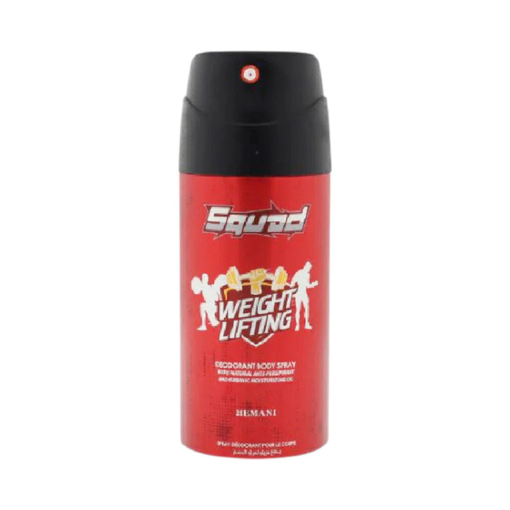 HEMANI SQUAD WEIGHT LIFTING BODY SPRAY 150 ML