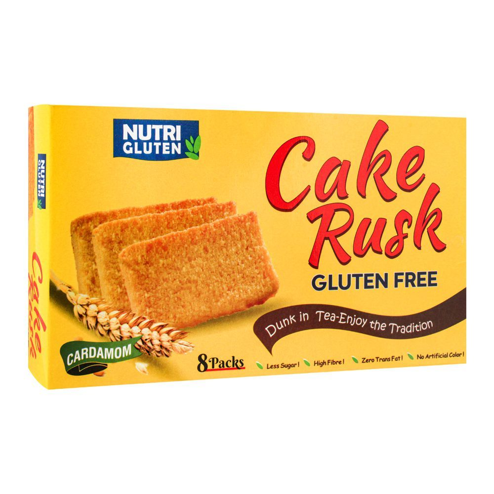 NUTRI GLUTEN FREE CAKE RUSK CARDAMOM 160 GM