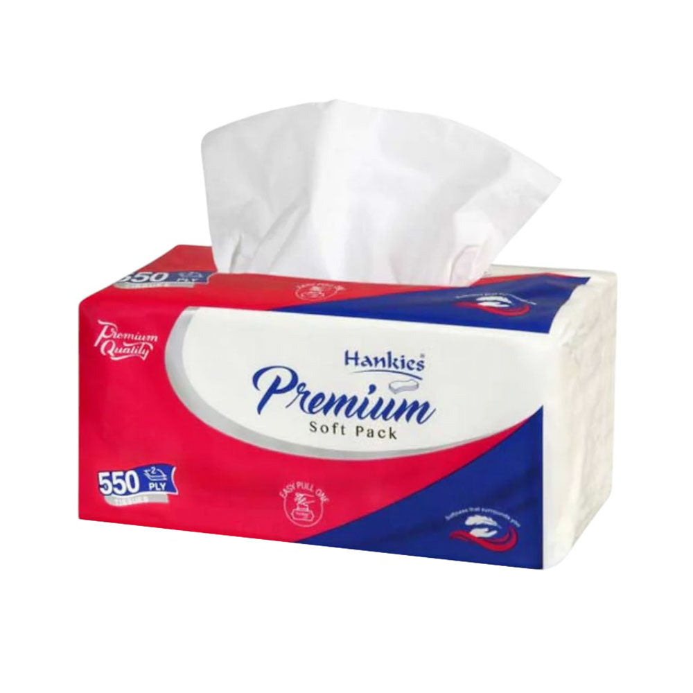 HANKIES PREMIUM SOFT PACK TISSUES 550 PLY