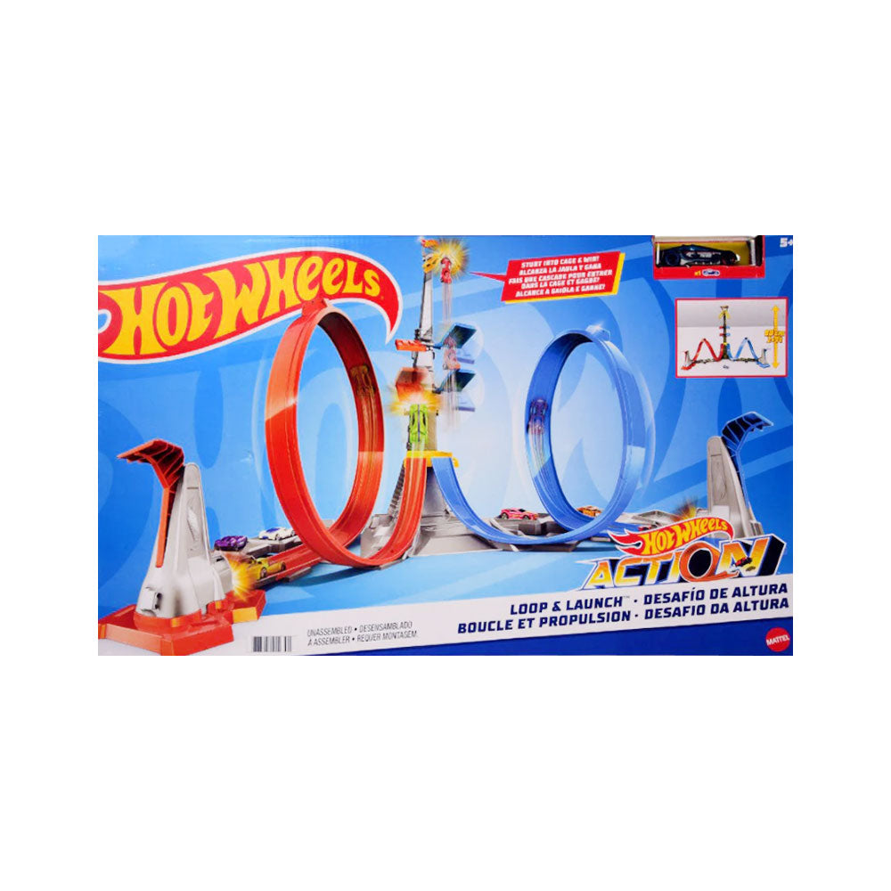 GRW39 HOT WHEELS LOOP & LAUNCH TRACK SET (+5 YEAR) A.I