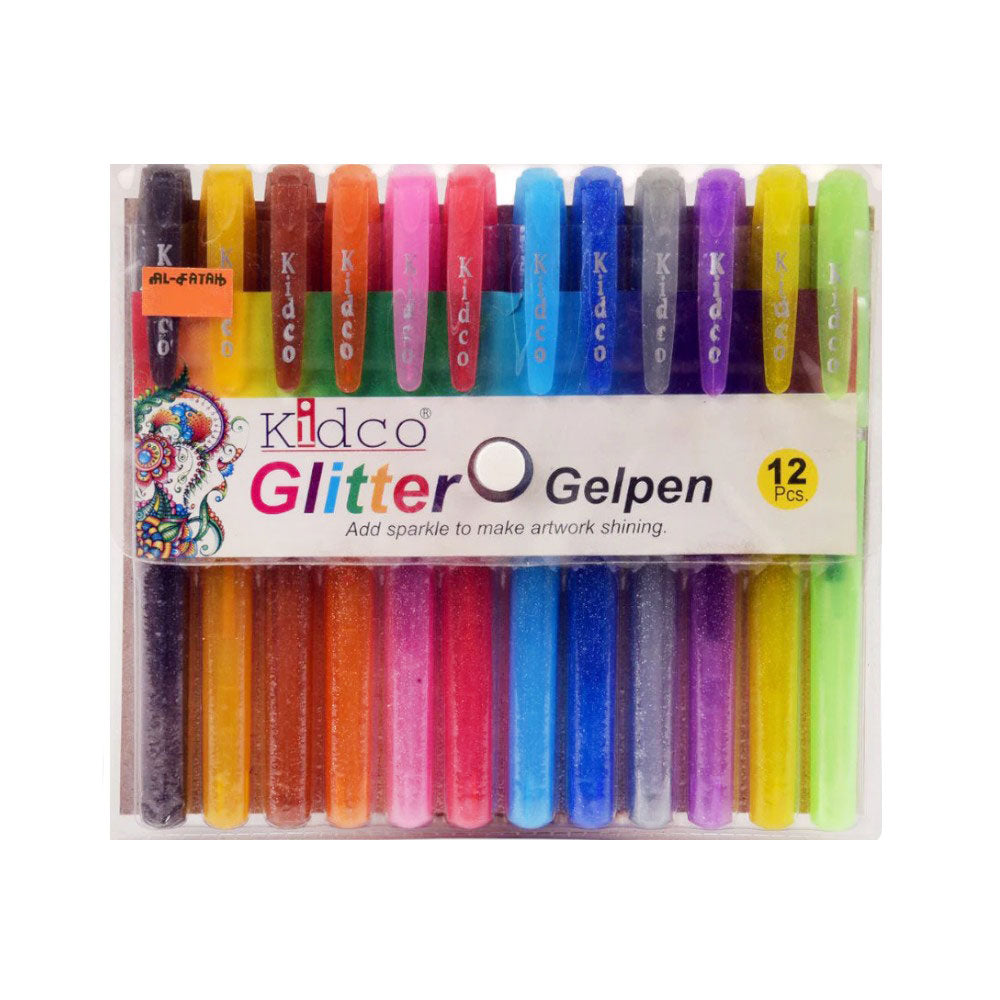 KIDCO GLITTER JELL PEN 12PC PACK A.M