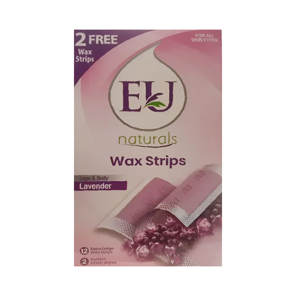 EU HAIR REMOVER WAX STRIPS LAVENDER XL 12S