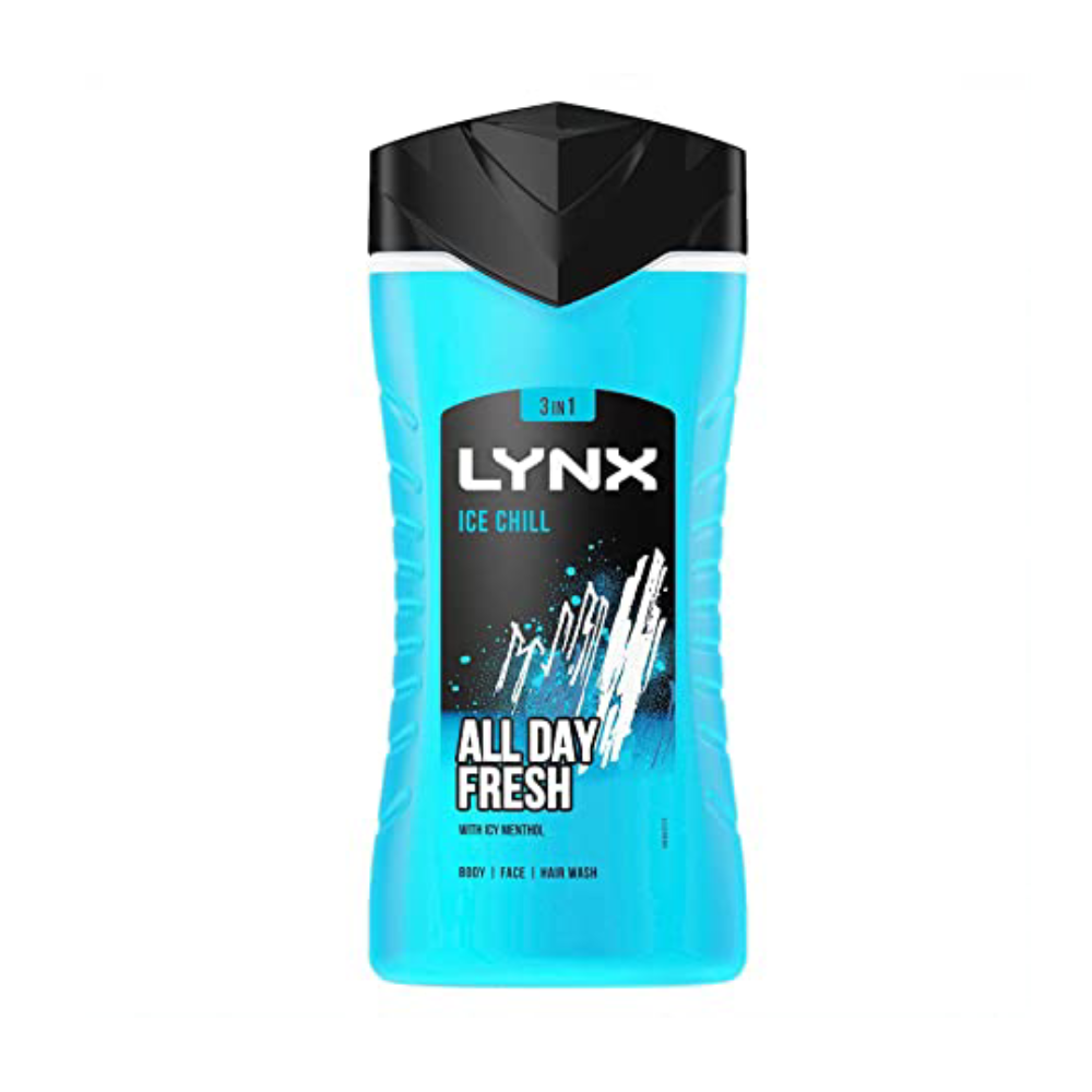 LYNX BODY WASH ICE CHILL 3IN1 ALL DAY FRESH 225 ML