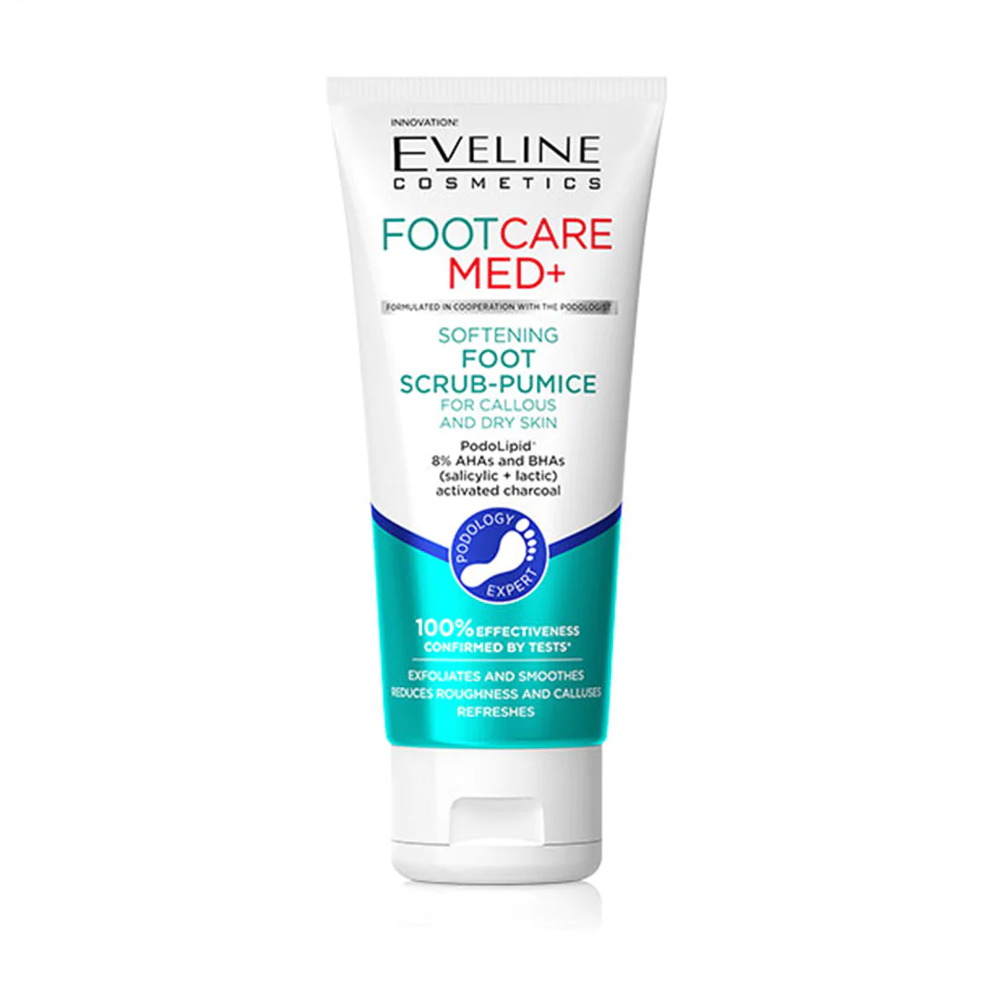 EVELINE FOOTCARE MED+ FOOT SCRUB-PUMICE 100ML