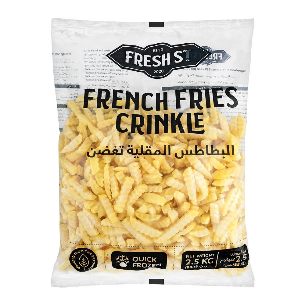 FRESH ST FRENCH FRIES CRINKLE 2.5KG