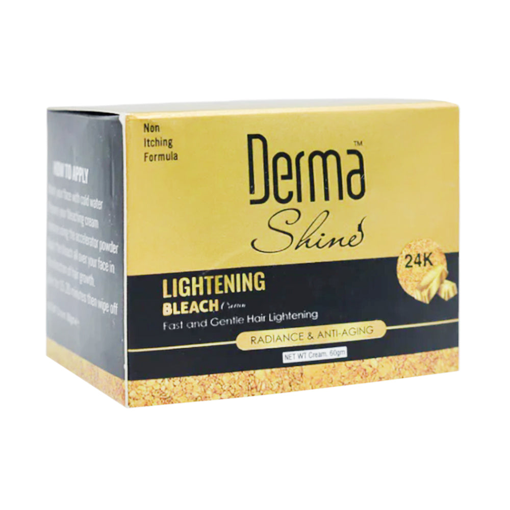 DERMA SHINE 24K GOLD LIGHTENING BLEACH CREAM 60 GM