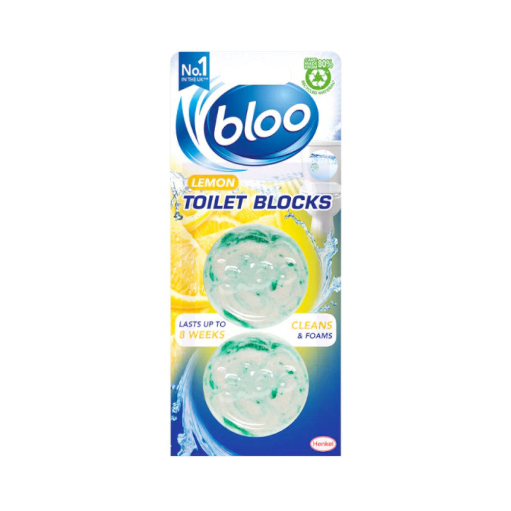 BLOO TOILET AIR FRESHNER LEMON 2X38 GM