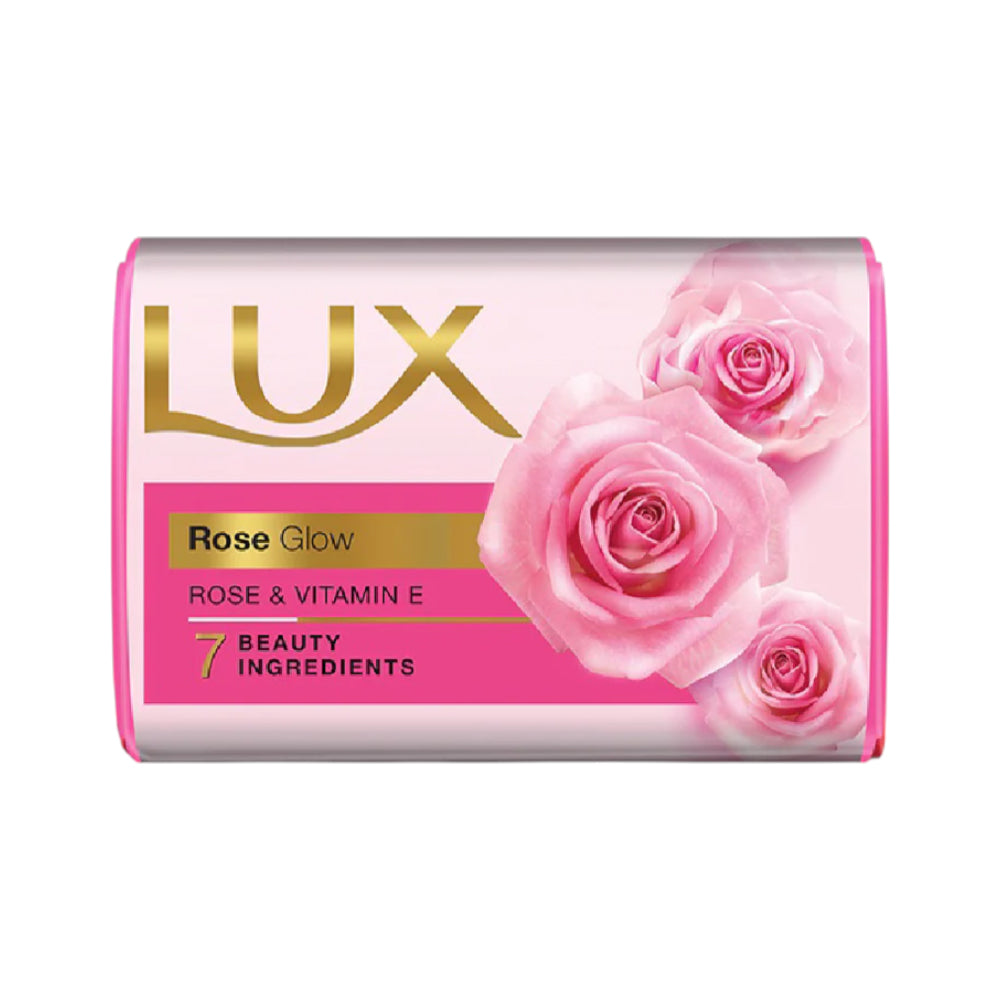 LUX SOAP ROSE GLOW ROSE & VITAMIN E 128 GM