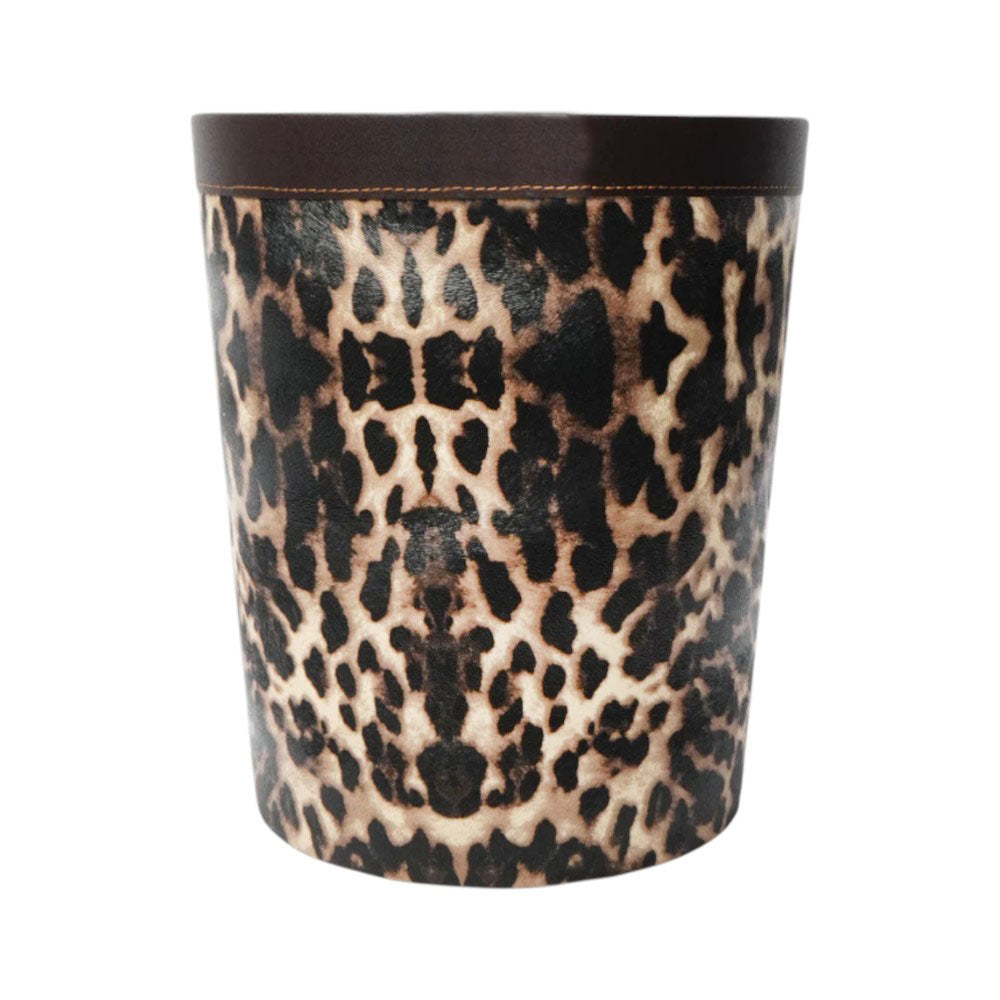 DUST BIN LEATHER LOOSE TIGER PRINT 1121