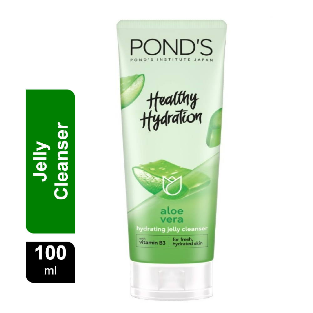 PONDS HEALTHY HYDRATION ALOE VERA JELLY CLEANSER 100G
