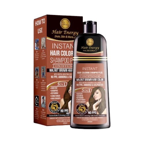 HAIR ENERGY INSTANT HAIR COLORING SHAMPOO + CONDITIONER (WAL