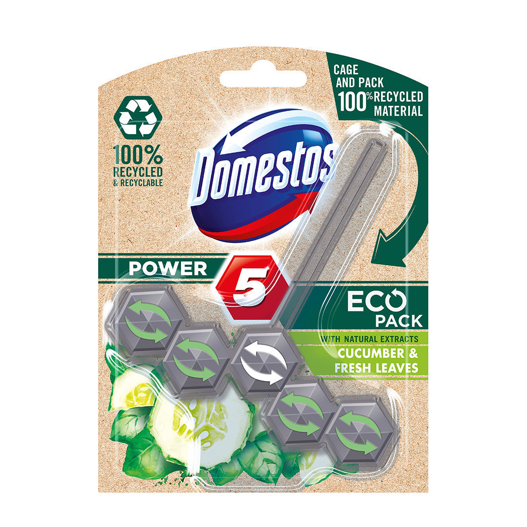 DOMESTOS POWER BLOCK 5 CUCUMBER & FRESH LEAVES 55 GM