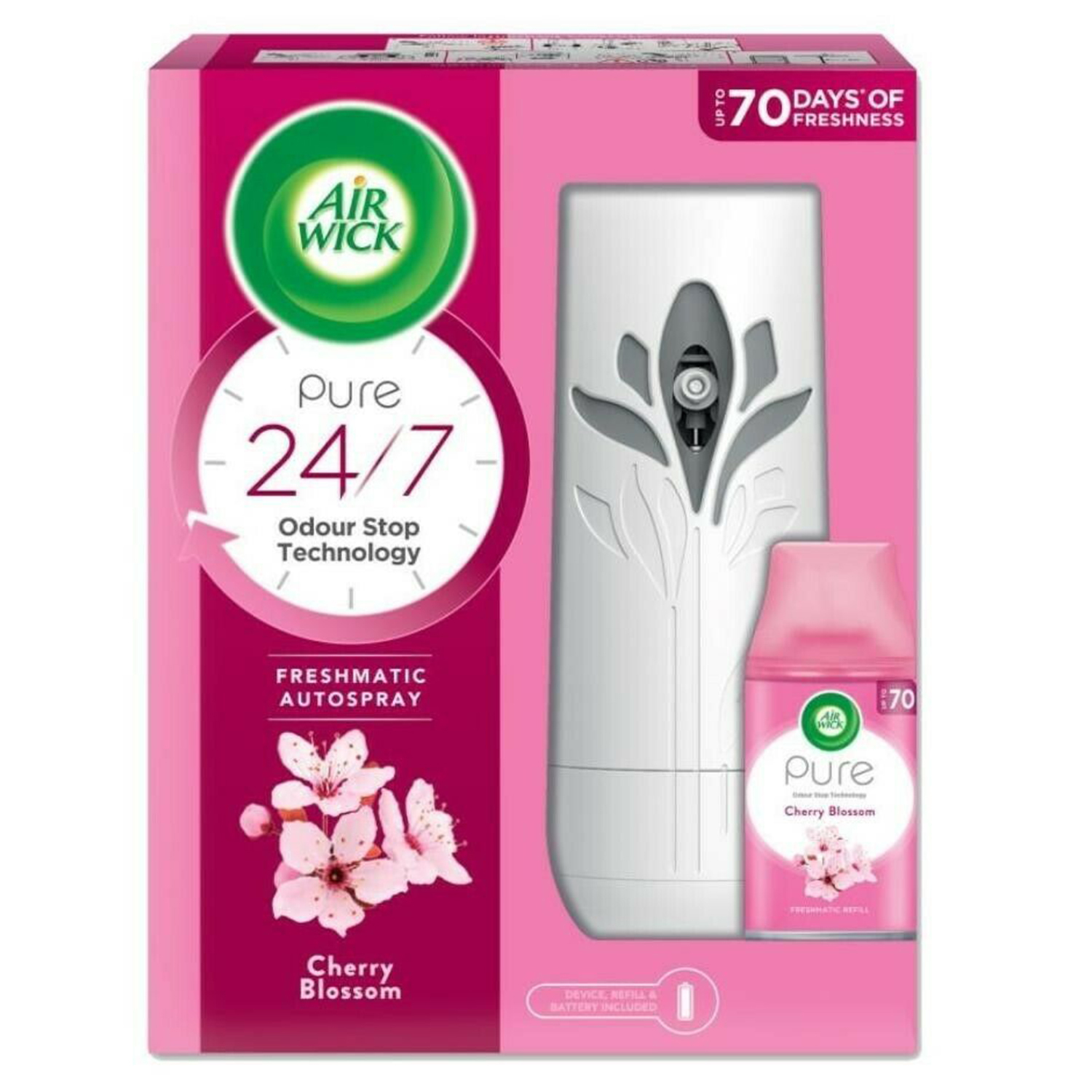 AIR WICK AIR FRESHENER WITH MACHINE CHERRY BLOSSOM 250 ML