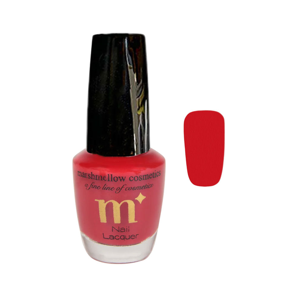 MARSHMALLOW NAIL LACQUER BRICK RED 15ML