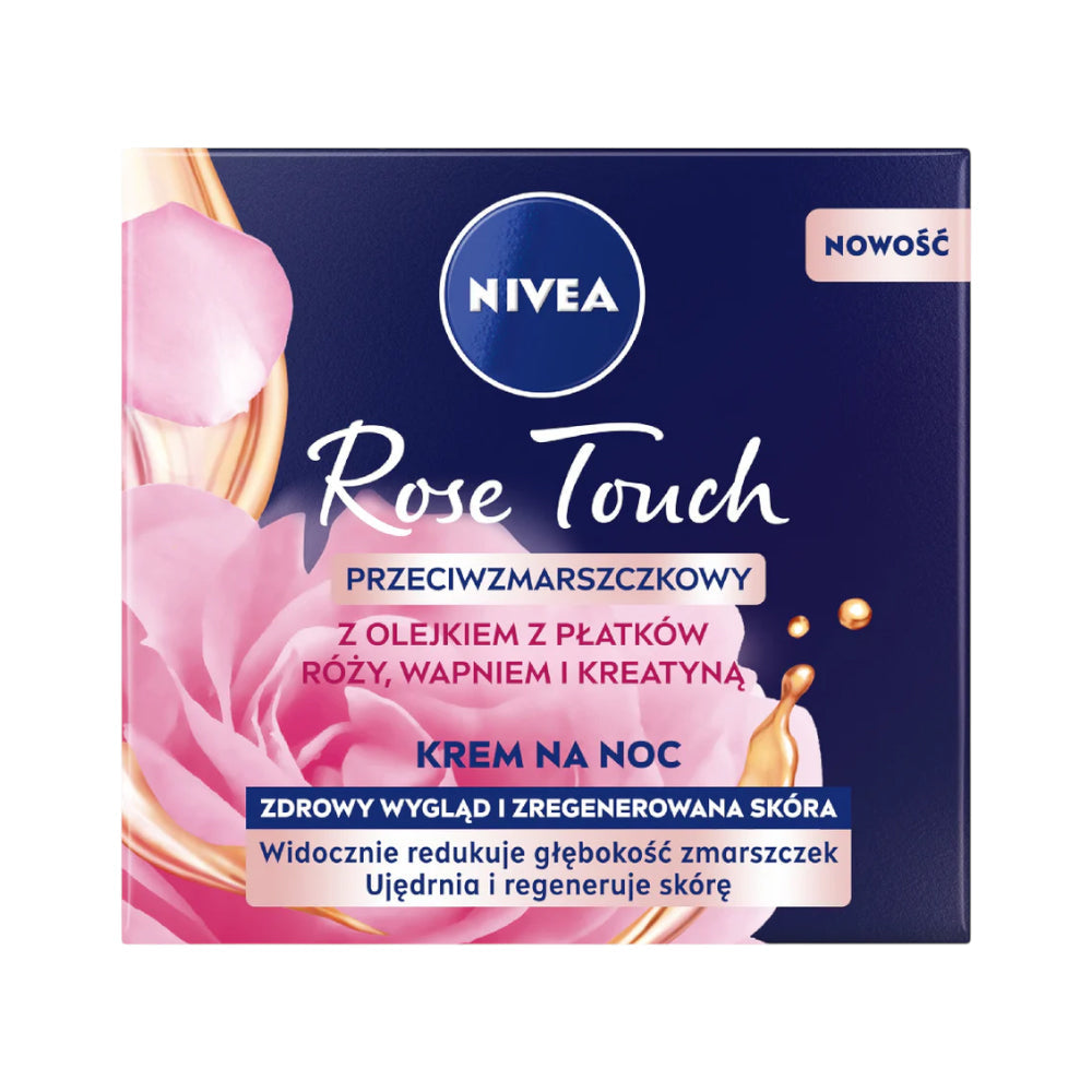 NIVEA ROSE TOUCH ANTI WRINKLE NIGHT CREAM 50ML