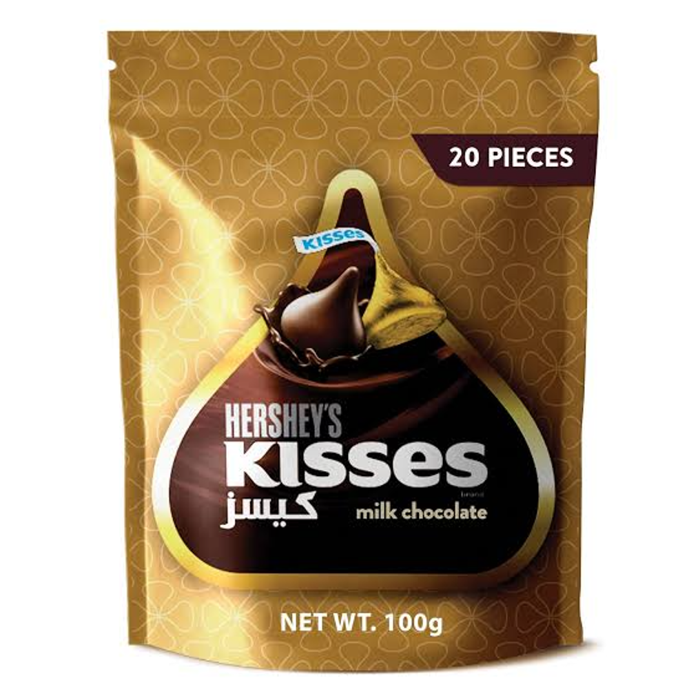 HERSHEYS KISSES MILK CHOCOLATE 100 GM – Al-Fatah