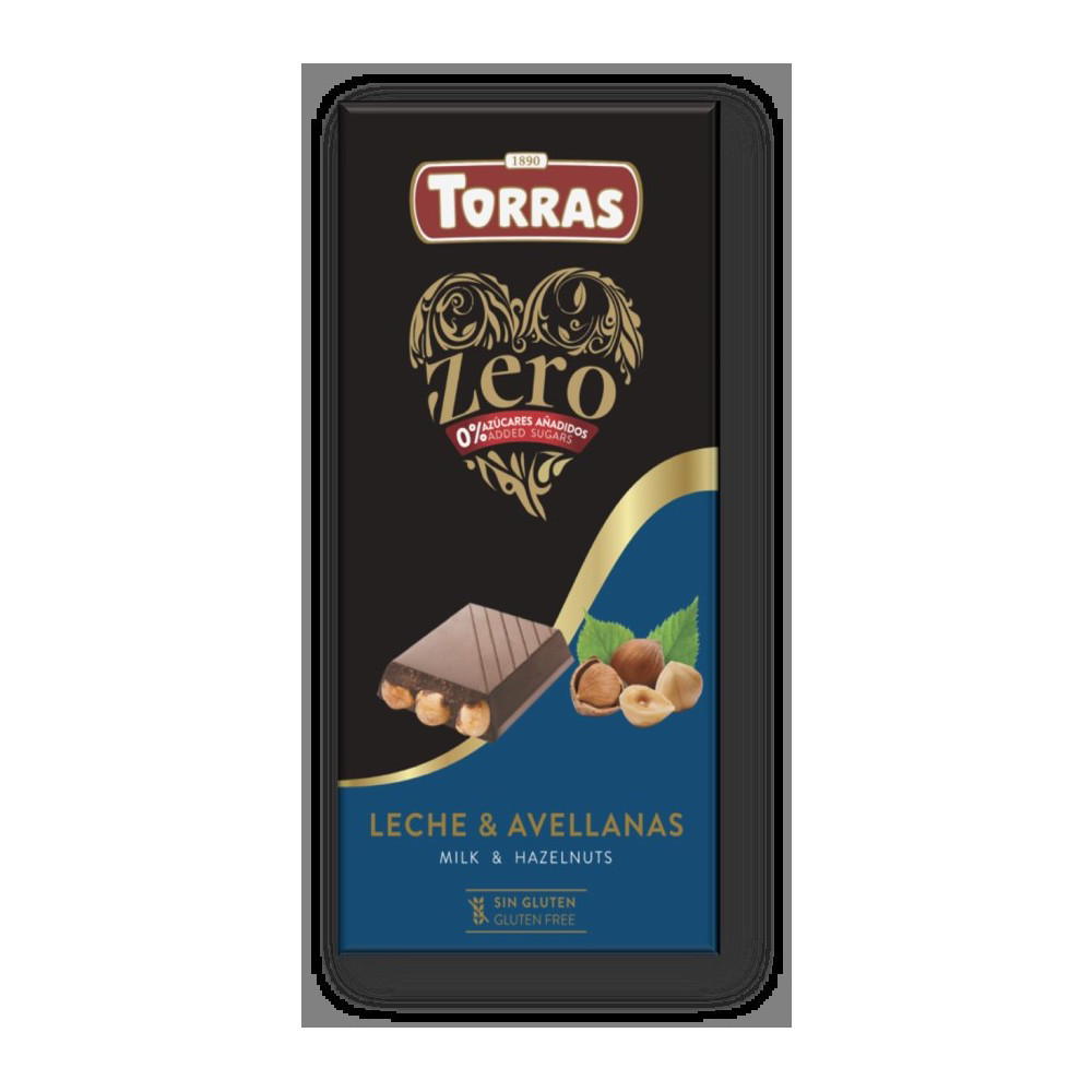 TORRAS ZERO MILK & HAZELNUTS CHOCOLATE BAR 150GM – Al-Fatah