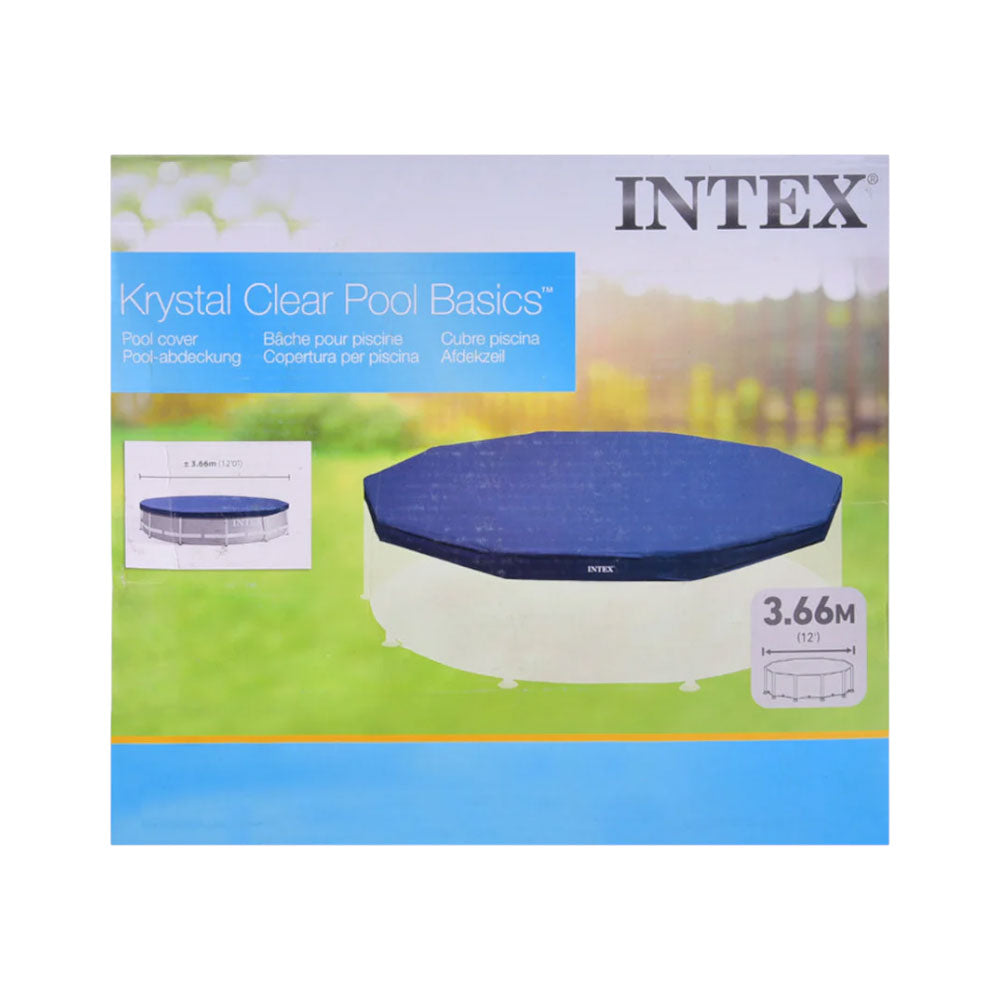 28031 INTEX KRYSTAL CLEAR POOL COVER 12FT A.I
