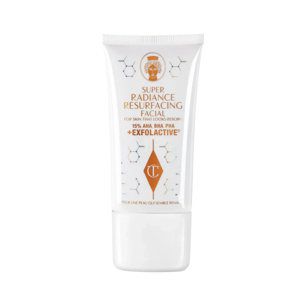 CHARLOTTE TILBURY SUPER RADIANCE RESURFACING FACIAL LOOKS RE