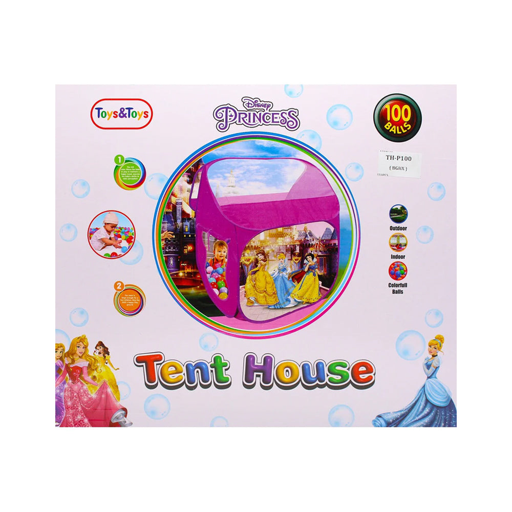 TH-102 DISNEY PRINCESS PLAY TENT WITH 100 BALLS A.I