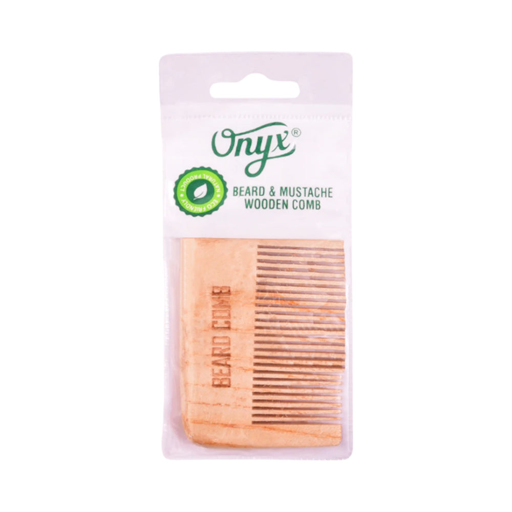KROS ONYX WOODEN BEARD COMB
