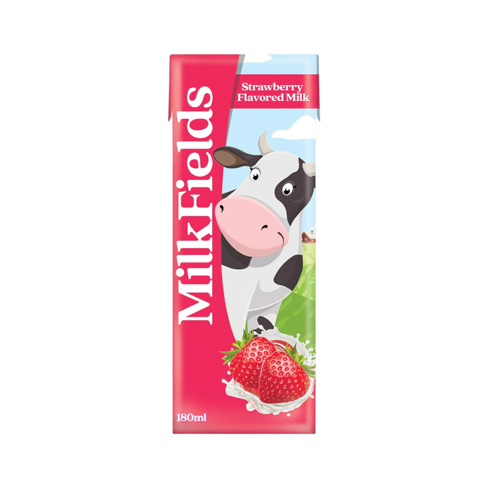 MILKFIELDS FLAVORED MILK STRAWBERRY 180ML