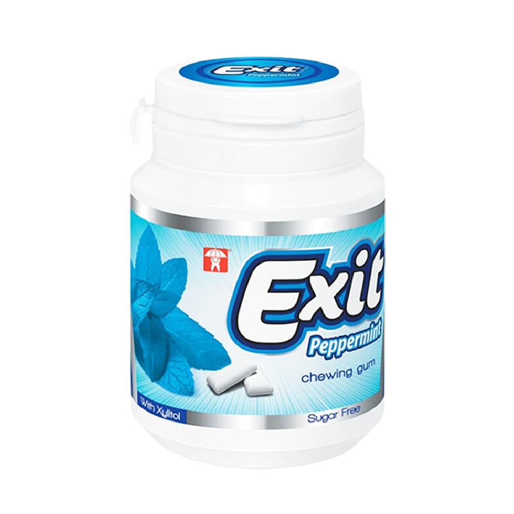 EXIT CHEWING GUM PEPPERMINT SUGAR FREE 50 GM