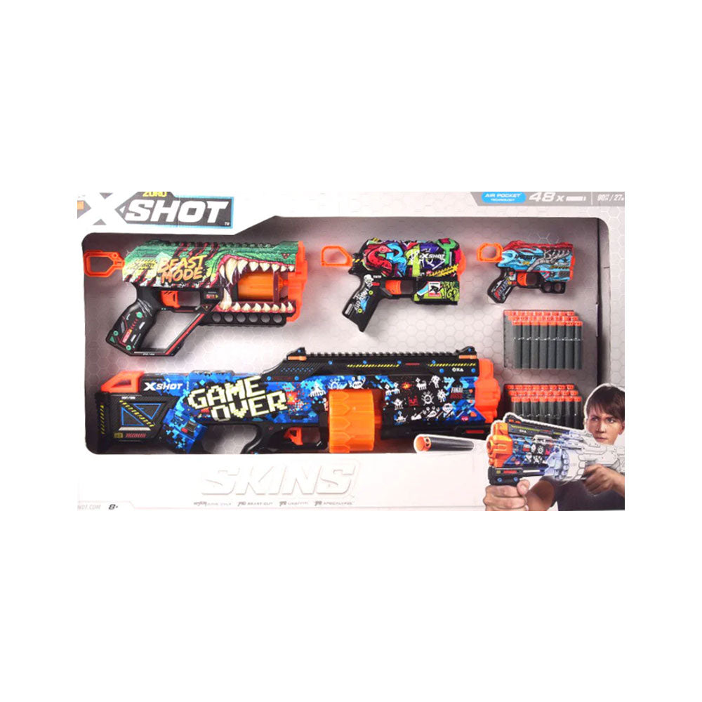36573 ZURU X SHOT SKINS DART GUN SET D