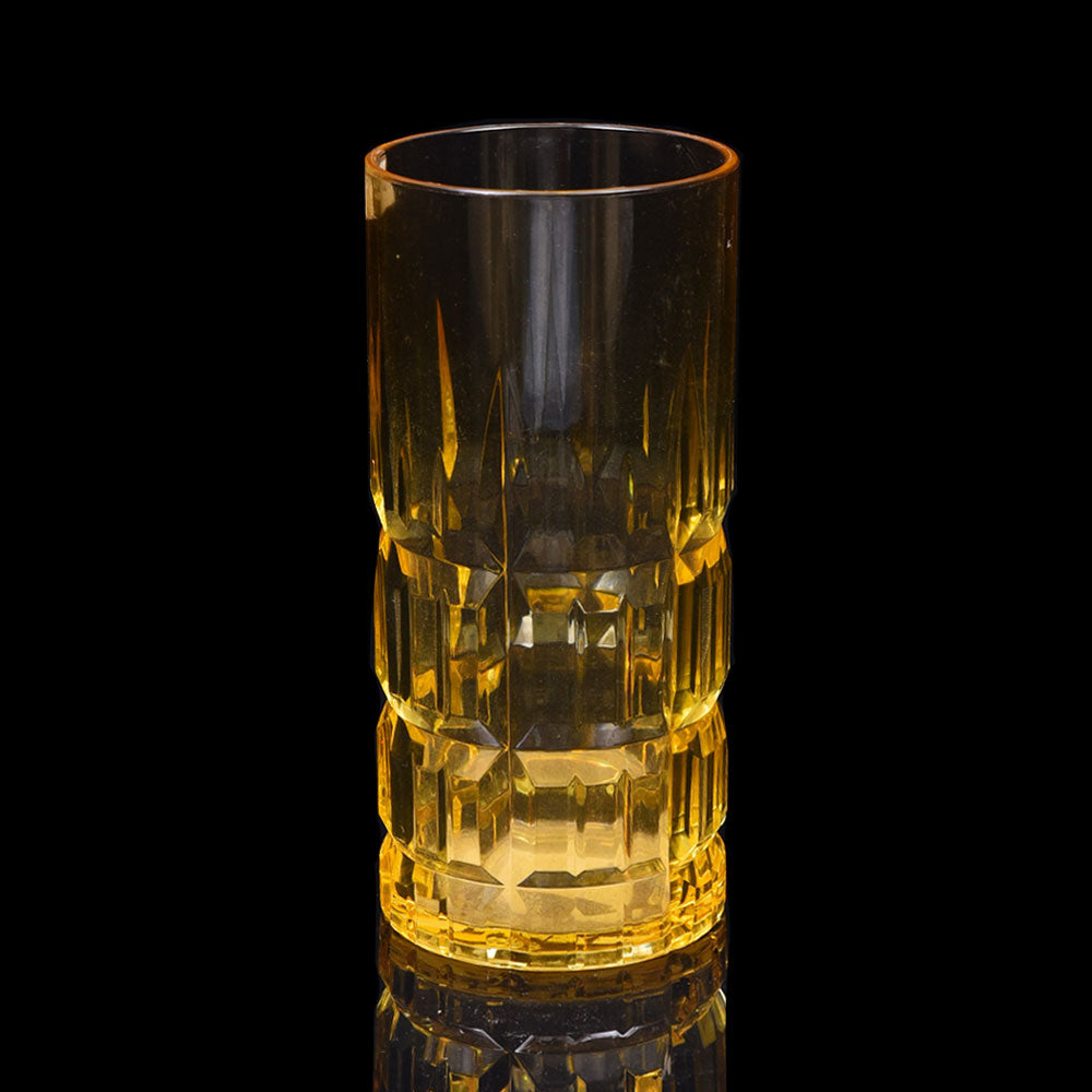 GLASS ACRYLIC SPEARHEAD CUT AC104-07 YELLOW (Pack 6)