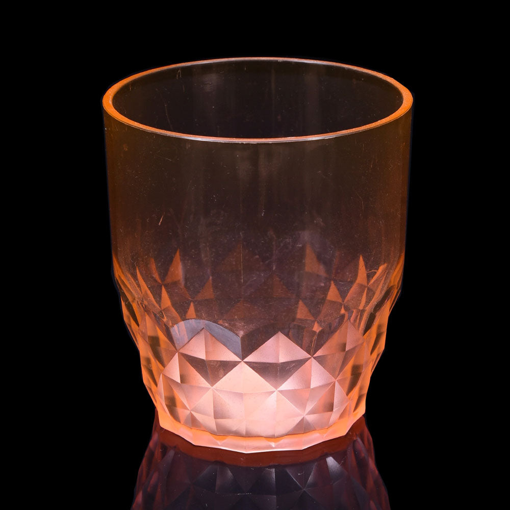 GLASS ACRYLIC FROSTED DIAMOND AC129-2 PINK (Pack 6)