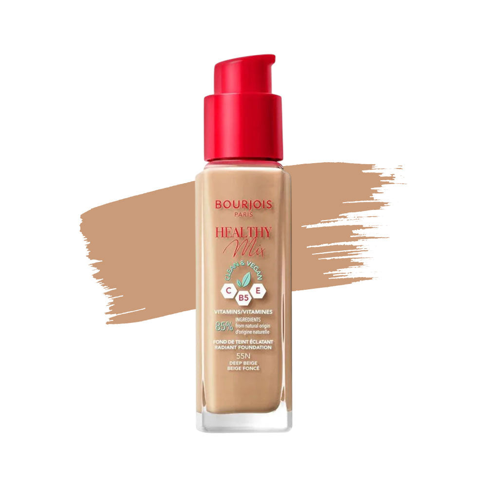 BOURJOIS HEALTHY MIX CLEAN VEGAN FOUNDATION 055 DEEP BEIGE