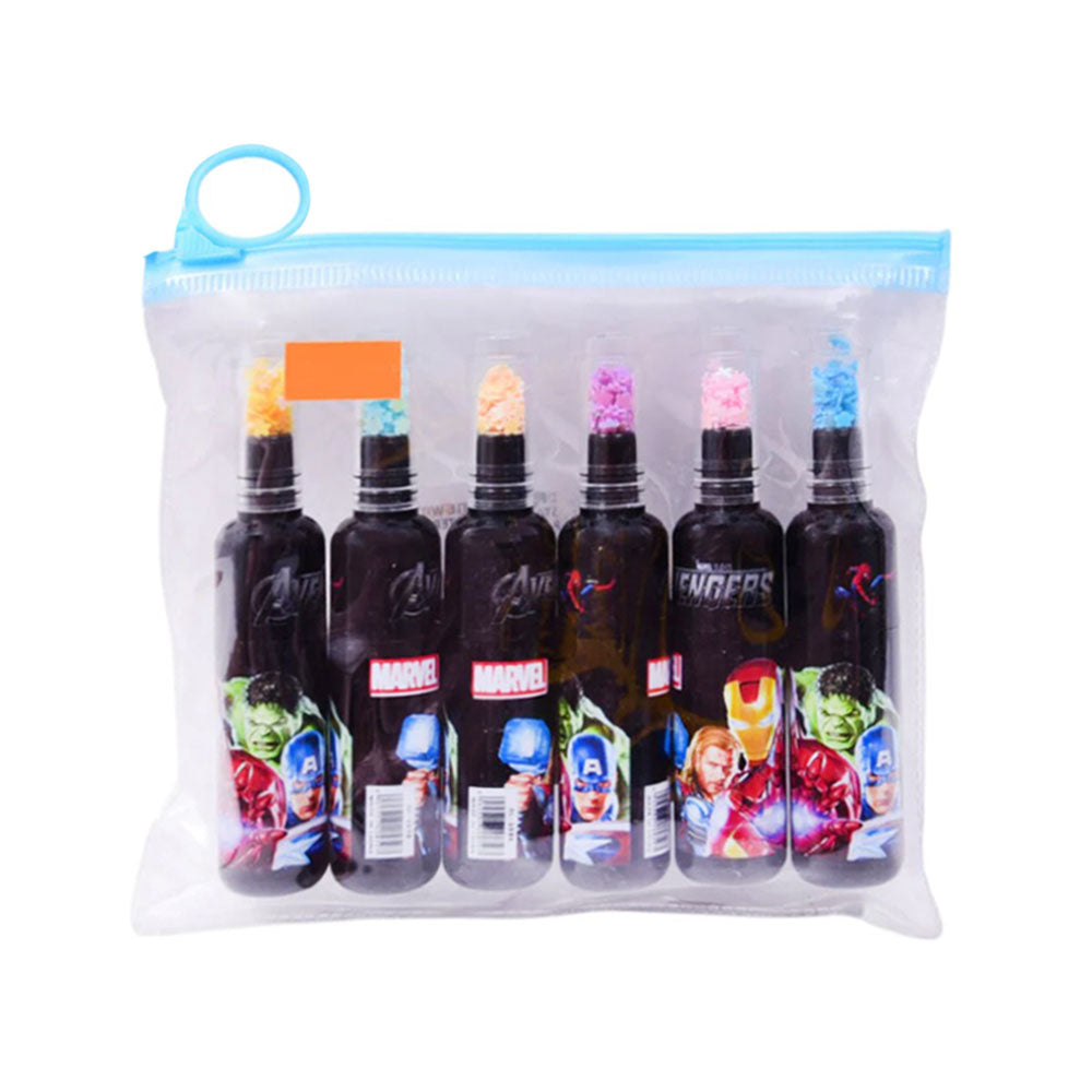 DL-2828A BOTTLE WITH STARS HIGHLIGHTER 6PC PACK Z.B