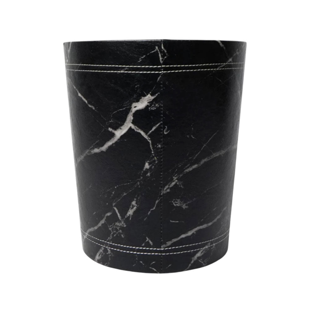DUST BIN LEATHER LOOSE BLACK MARBLE 1194