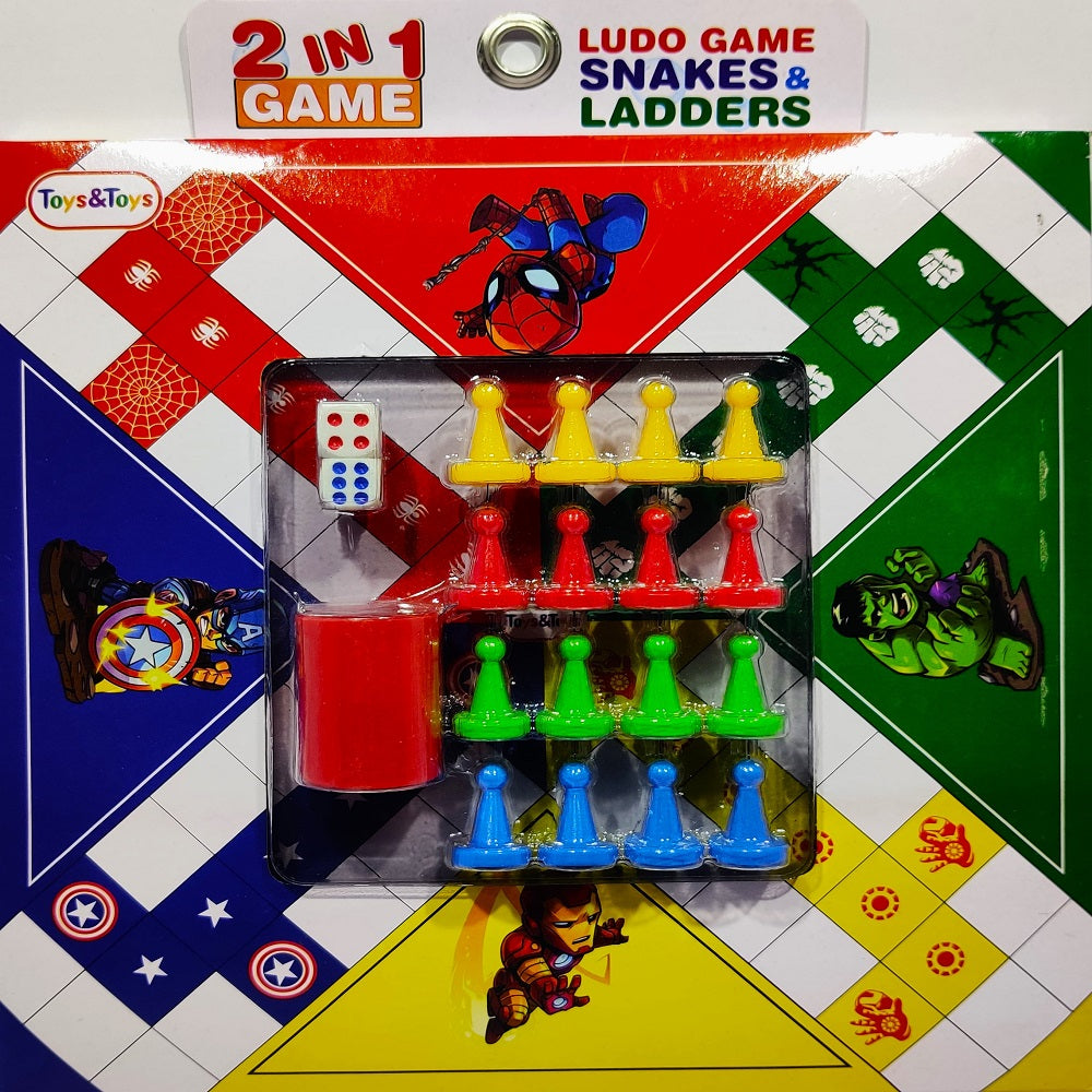 LSW-09 2 IN 1 LUDO GAME (MEDIUM)