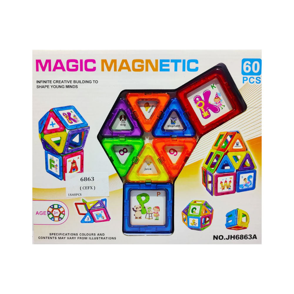 6863 MAGNETIC BLOCKS 60 PCS