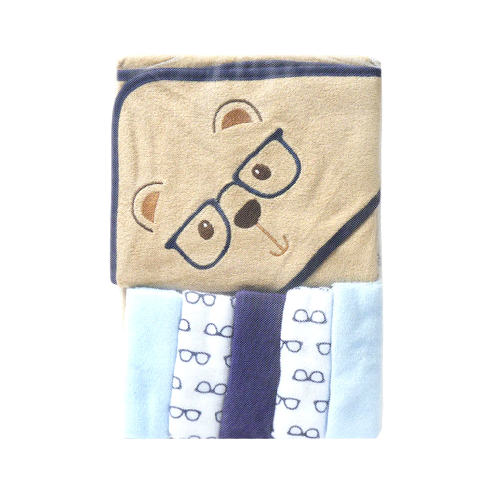 BABY BATH TOWEL HOODED W 5PC FACE TOWEL MDW-23 CHI 05266