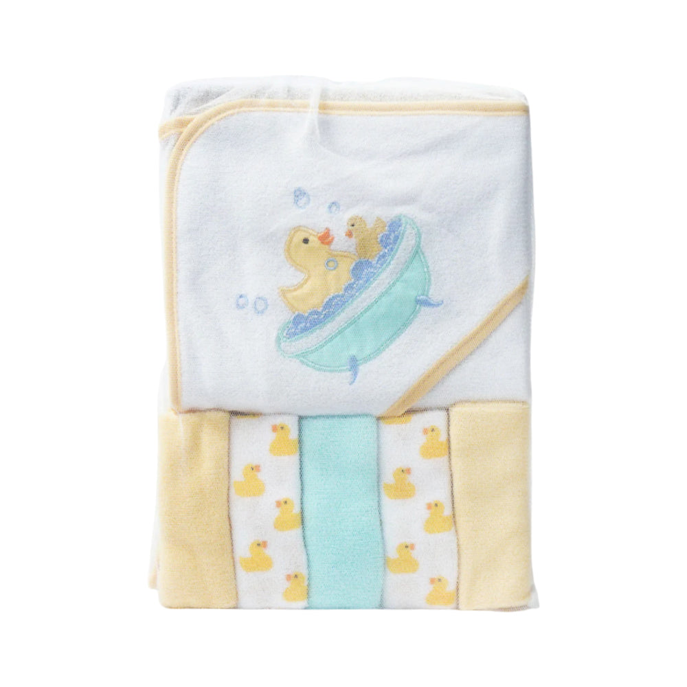 BABY BATH TOWEL HOODED W 5PC FACE TOWEL MDW-23 CHI 05287