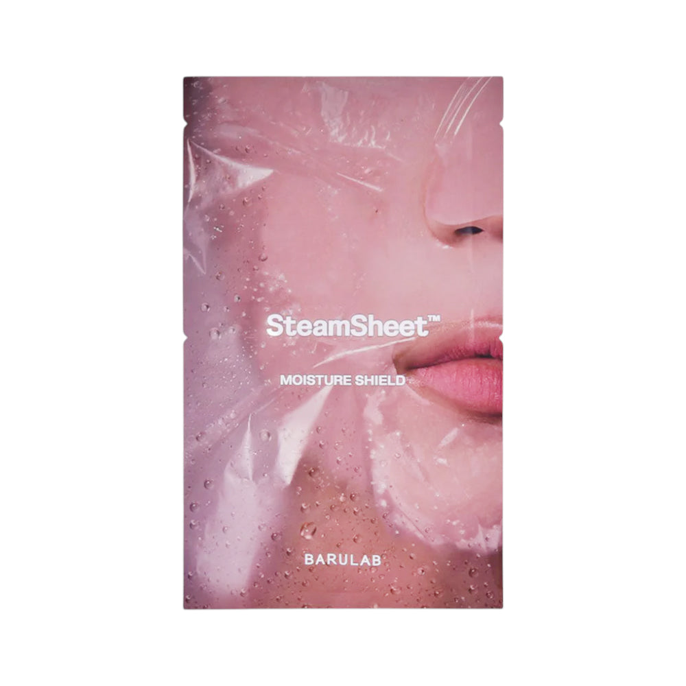 BARULAB STEAM SHEET MOISTURE SHIELD OILLOCK(TM) FACIAL MASK
