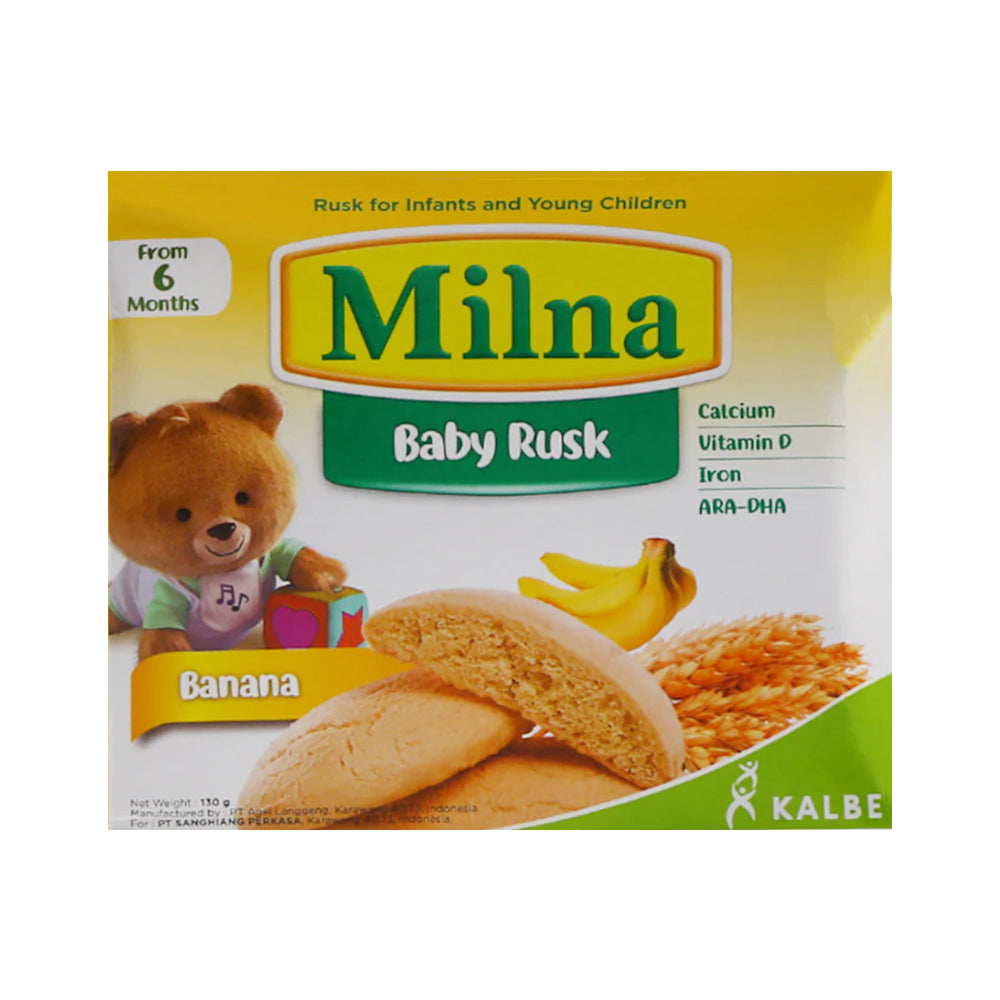 MILNA CEREAL BABY RUSH BANANA 6 MONTH 130 GM