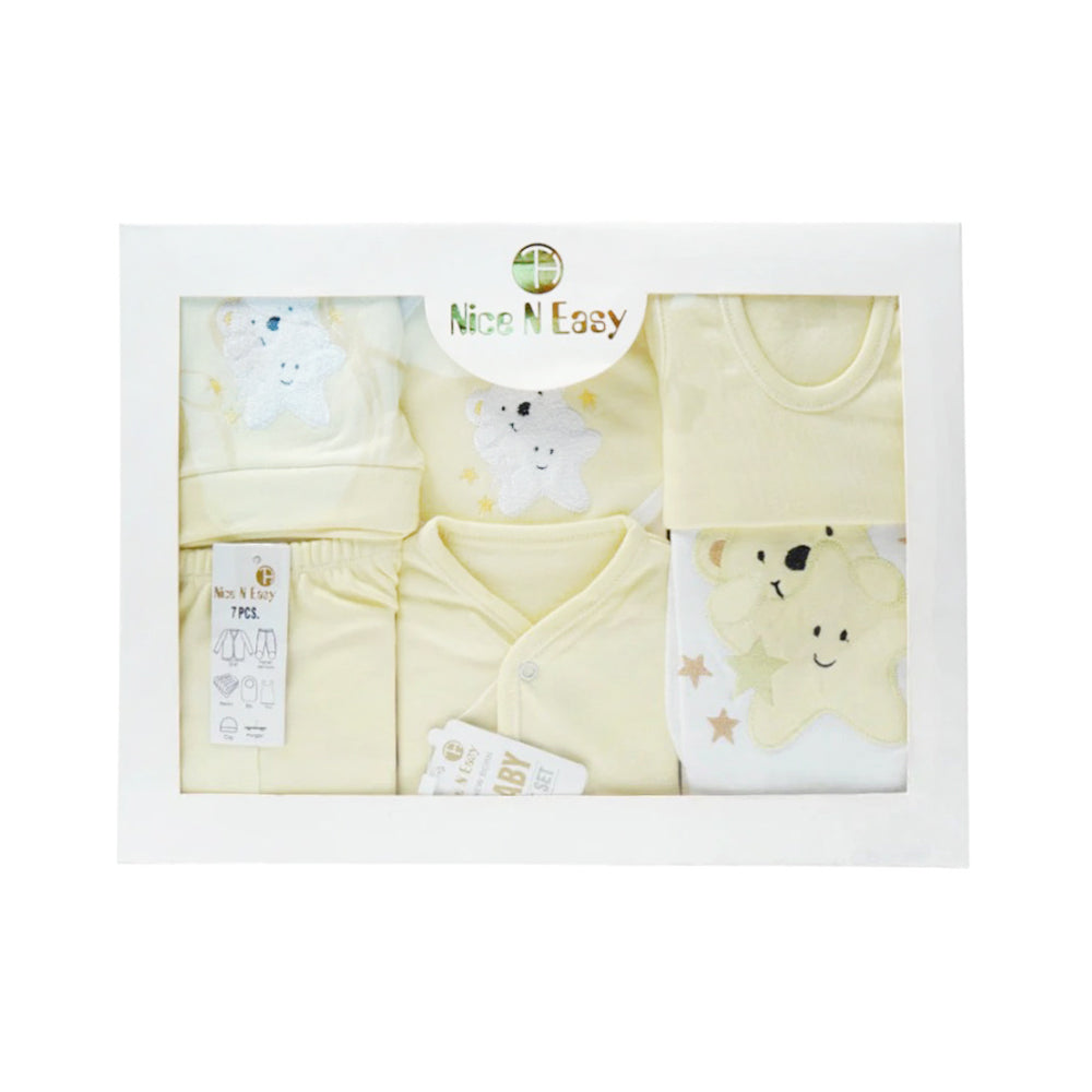 BABY GIFT SET 7PCS NICE & EASY MZW-23 YELLOW