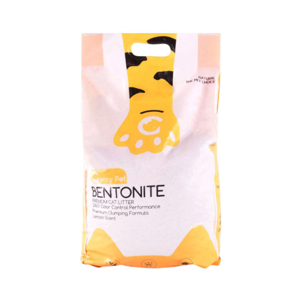GERRY PET BENTONITE PREMIUM CAT LITTER LEMON 10 LTR