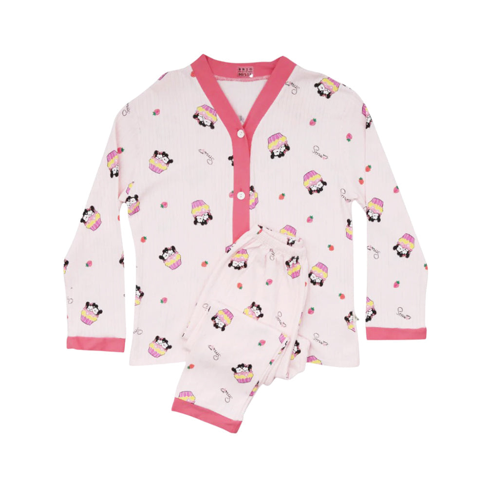 GIRLS L/S 2PC SLEEPING SUIT MDW-23 8-9 YEAR 003