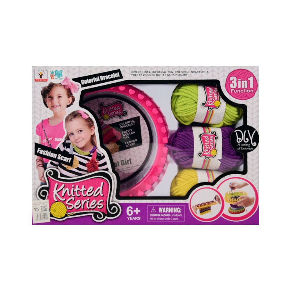 YT-077A COLORFUL FASHION KNITTED BRACELET  D